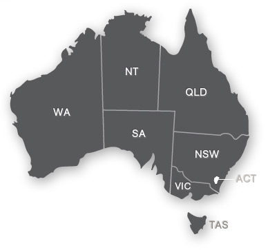 Map of Australia